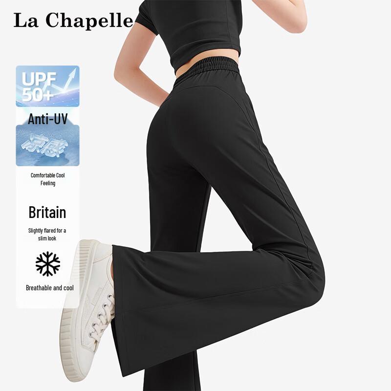 La Chapelle Women s High Waist Slim Fit Casual Pants L