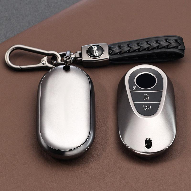 Metallic Gray Tpu For Mercedes Benz C E S Class Glc W206 W214 W223 E300 C260 C300 S450 S500 S400 Remote Car Key Cover Case Cover