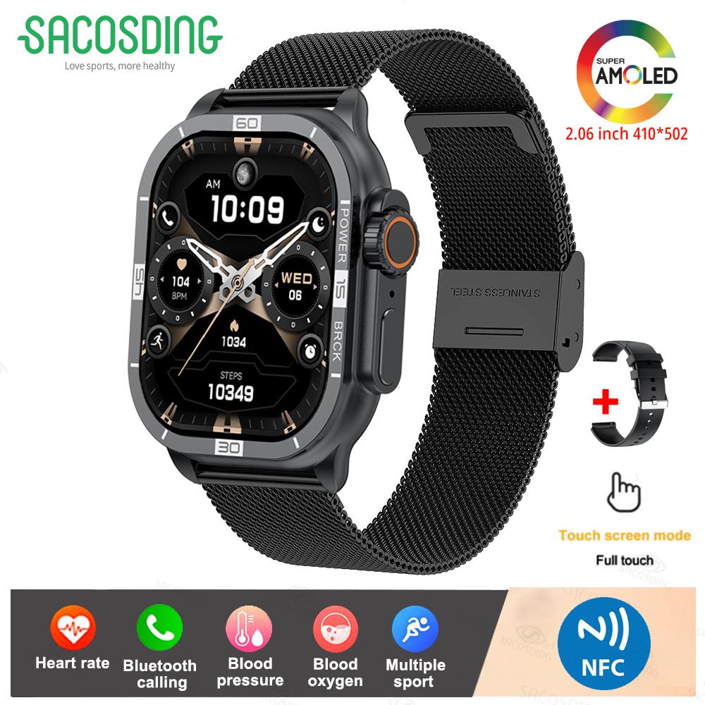 Bluetooth Call Smart Watch For Women Men Amloed Watches Men Sports Fitness Tracker Heart Rate Smartwatch For Android IOS