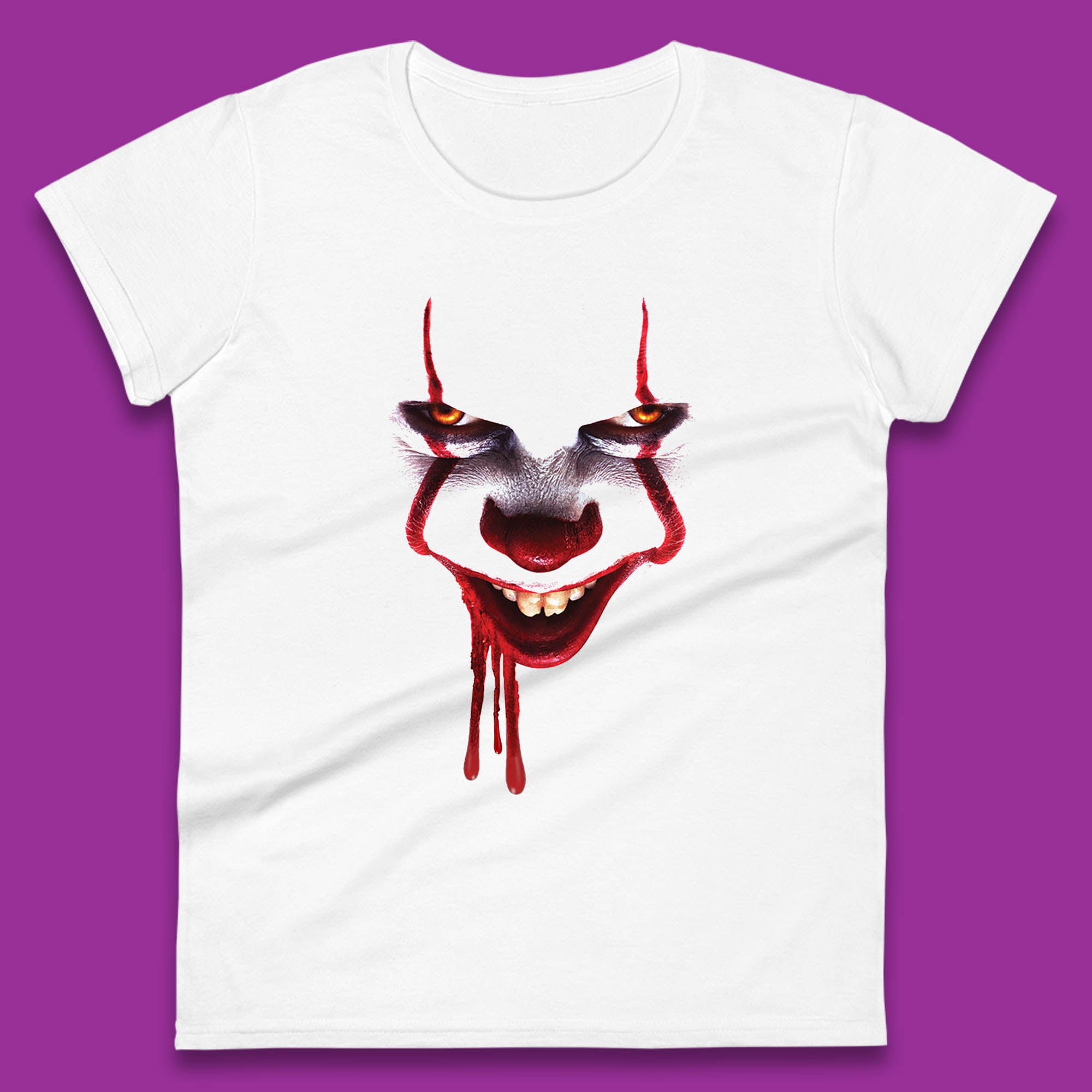 

Pennywise Clown IT Chapter 2 Halloween Horror Movie Character Womens Tee T Shirt Mens Tops Unisex Top L