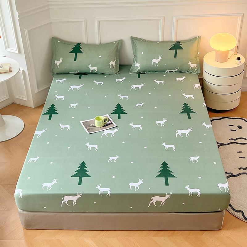 Queen Bonenjoy Size Fitted Bed Sheet With Elastic Band King Size Bed Cover Floral Style Sabanas Cama 150 Sheets No Pillowcase