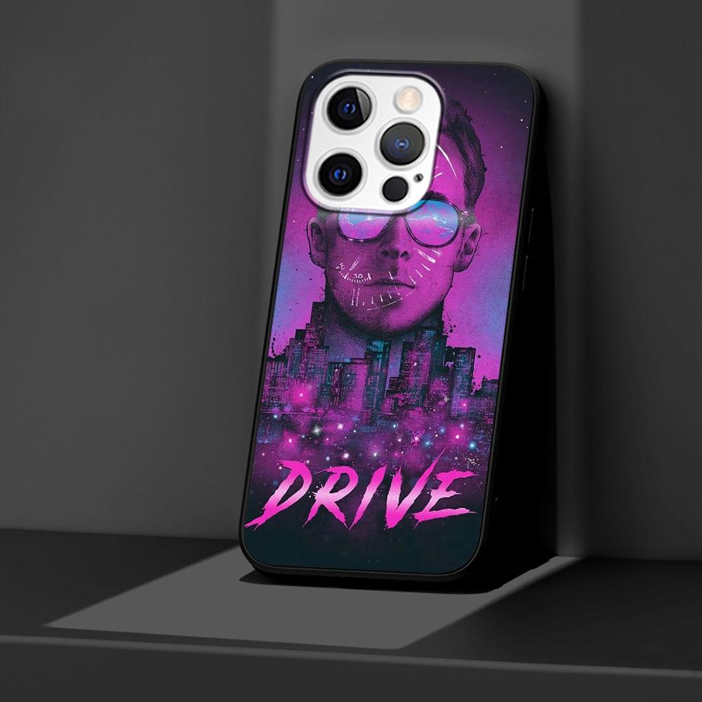 Fahren Sie Ryan Gosling Film Spaß Kunst Hülle für Apple iPhone 14 11 16 Plus X XS 13 12 XR 15 Pro Max Silikon Schwarz Weiche Handyhülle