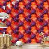 Ink Red, Peach and Burgundy Wallpaper 50x1000