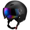 Full-Visor Snow Skiing Helmet With Integrated Goggles Adults Kids Cycling Protective Gear Safety Headwear