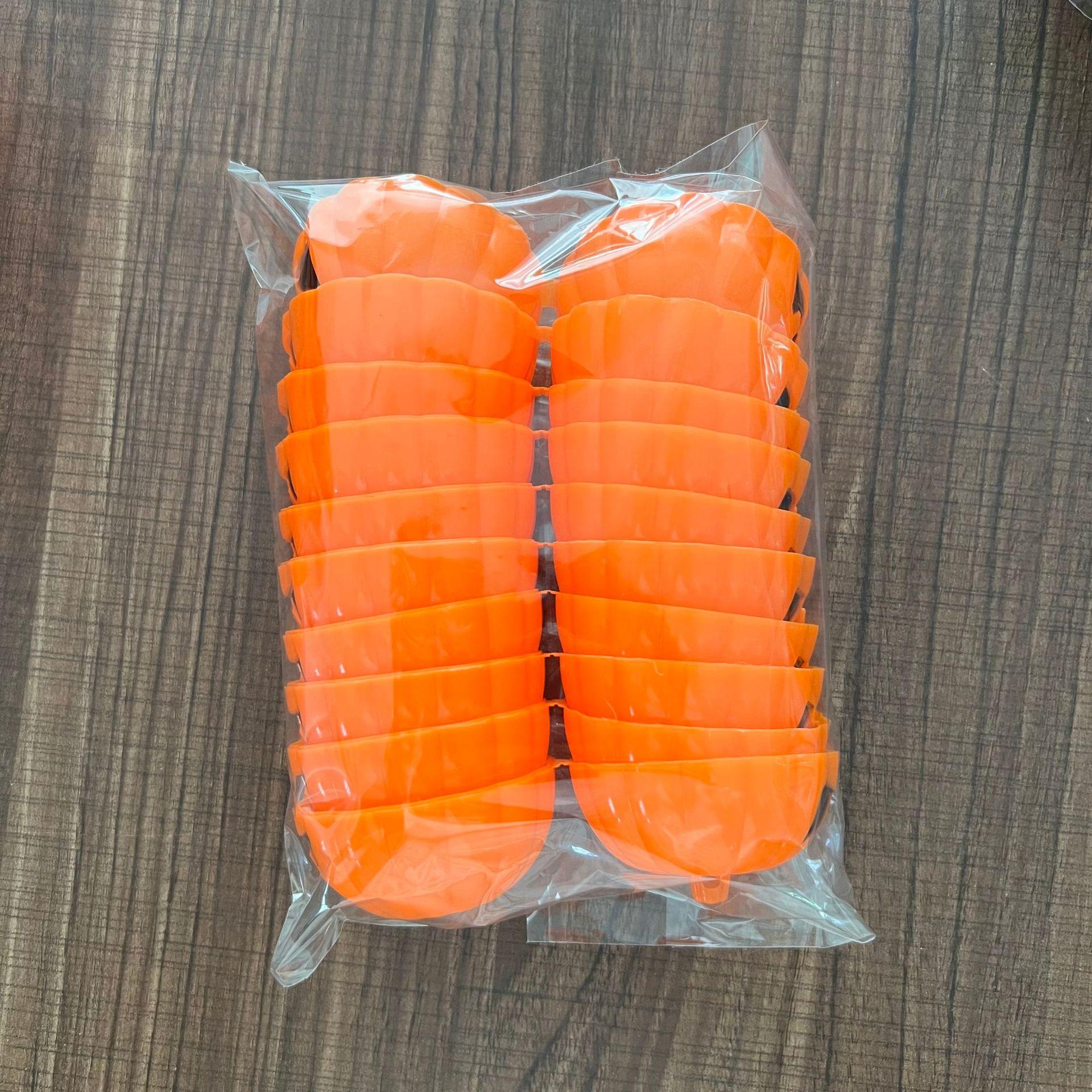 

1 оболочка тыквы на Хэллоуин, открытая оболочка тыквы, розыгрыш для вечеринки, карнавальный подарок, банка для конфет в виде тыквы 10pcs