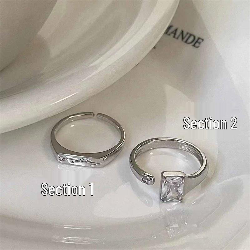 Pre-Owned Minimalist Tulip Flower Ring – Stackable Korean Style for Women Adjustable Open Size