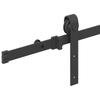 Sliding Door Hardware Kit 200 Cm Steel Black
