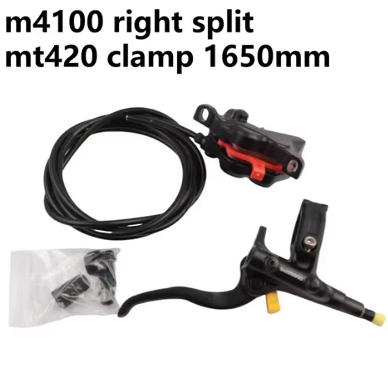 Гидравлический дисковый тормозной калипер Shimano Split Brake M4100 правый сплит зажим MT420 1550мм 1600мм 1650мм 1700мм С смоляными колодками MTB M4100 right 1650mm