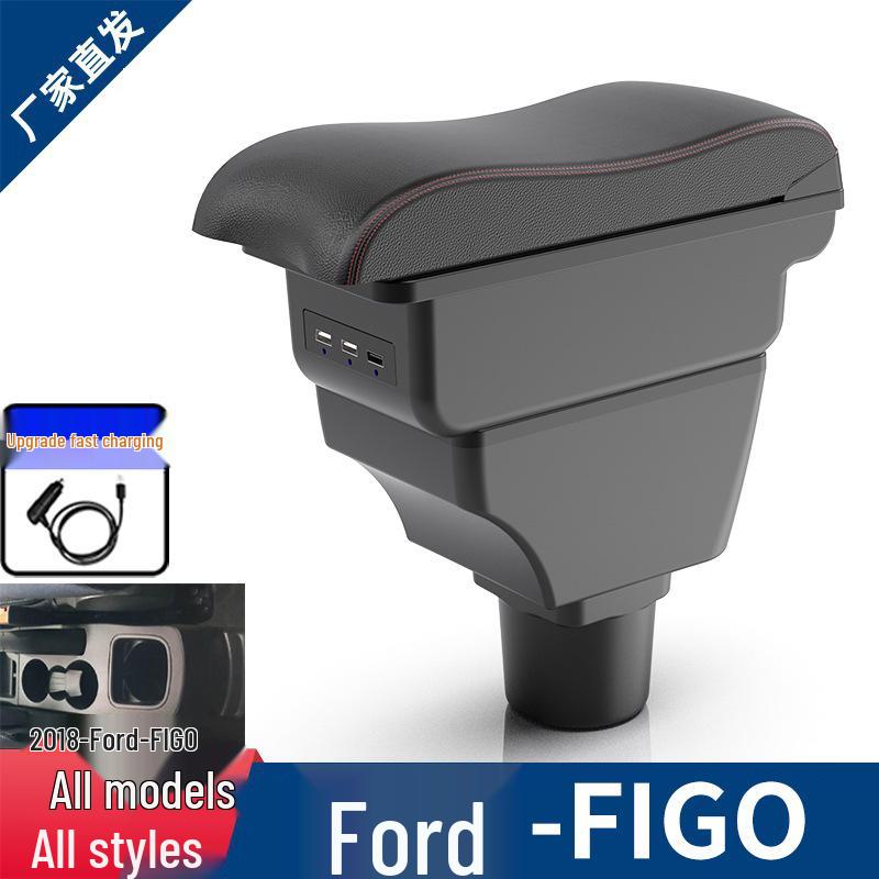 Ford Figo Center Console Armrest Storage Box Accessory