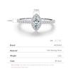 MODIAN Exquisite Luxury Marquise Cut CZ Ring 925 Sterling Silver Ring for Women Wedding Engagement Gift Fine Jewelry Accessories