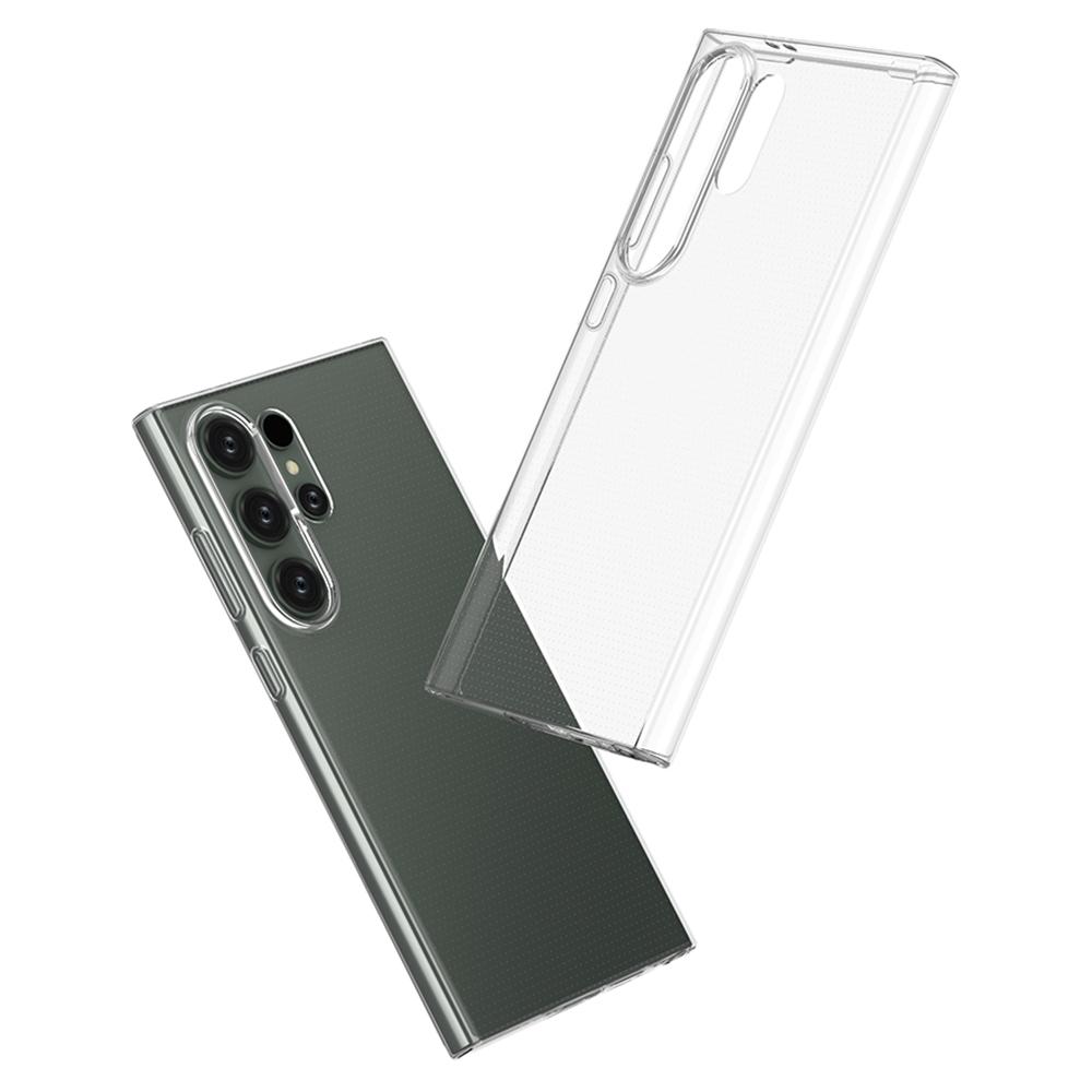For Samsung Galaxy S24 Ultra Case Watermark-Free Phone Shell TPU Transparent Glossy Phone Cover