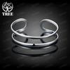 High Quality 925 Sterling Silver Double Line Bangle For Man Women Adjustable Bracelet Fashion Party Wedding Streetwear Jewelry
