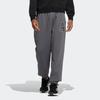 Adidas Alphabet Logo Print Loose Fleece-Lined Knit Sweatpants Men Bottoms Dark-Grey IB2741