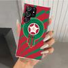 Morocco Flag Phone Case for Samsung Galaxy S25 S24 S23 Ultra S22 S21 Plus S20 FE S10 + S10E S25U Soft Print Shell S24 S23 S22 S2