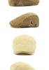 Men's Straw Hat Beret: Spring/Summer Sun Protection, Retro Duckbill Newsboy Cap.