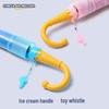 Kids' Cute Cartoon Umbrella - Rounded Corners, Dual-Use for Sun & Rain, Super Light Long Handle.