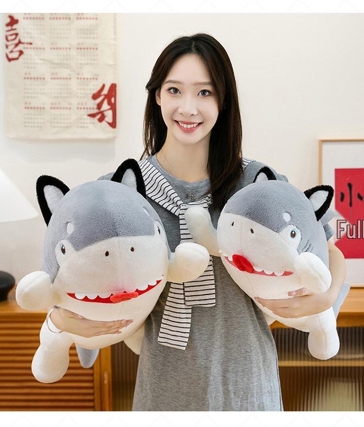 Ocean Series Great White Shark Plush Toy - Family Ornament, Bedtime Companion, Pillow Gift for Girls