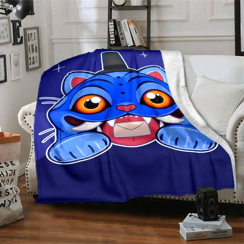 1pc KPop Demon Hunters24 Blanket, Gift, for Men and Women, Soft Blanket, Good for Sofa Bed Couch Travel, Lightweight Flannel Blanket