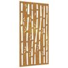 VidaXL Décoration murale jardin 105x55 cm acier corten design bambou 824481