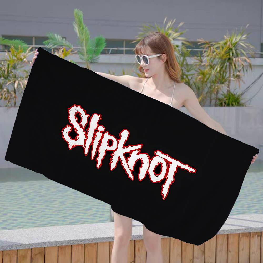Band S-slipknot Music Microfiber Printed Beach Towel Mountain Climbing Yoga Beach Swimming Running Absorbent Soft Towel