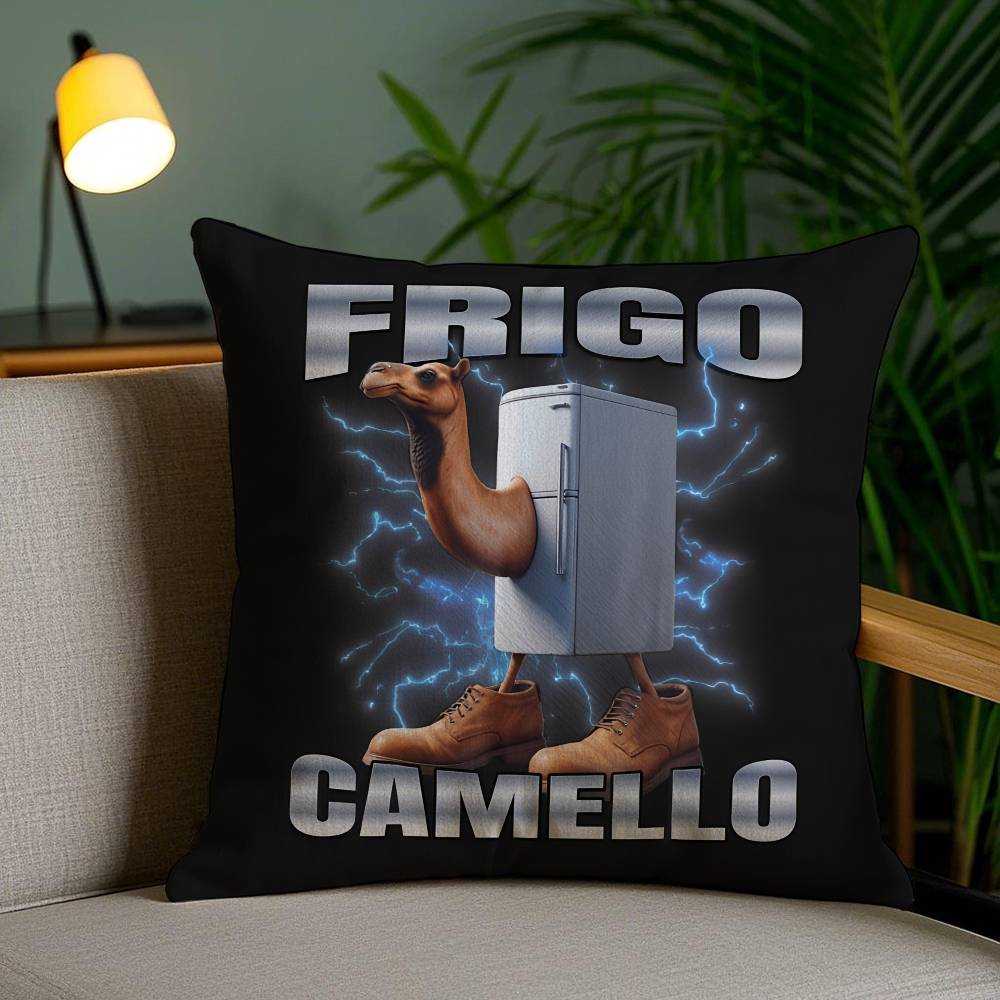 Italian Brain Rot Meme Tralalero Tralala Pillow Case Sofa Short Plush Double-sided HD Printing Room Home Office Cushion Cover