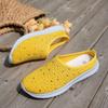 Fashion Plus Size 2025 Summer Mesh Women's Closed Toe Slippers Hot Sale Crystal Light Breathable Sandals Outdoor Casual Daily Slippers