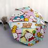 Carrot Small Animal Pochacco Automatic Open/CloseUmbrella-CuteUmbrella with Cute Design, Portable 3-Fold Compact Umbrella for Men & Women, Valentine's