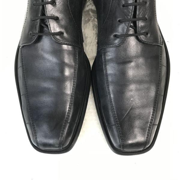 Lloyd Made In Germany Leather Swirl Moc Dress Shoes Size 8F 26.5cm Black(USED)