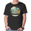 Unisex Crew Neck T-Shirt Full Moon Of Oz Graphic Short Sleeve Casual Tee