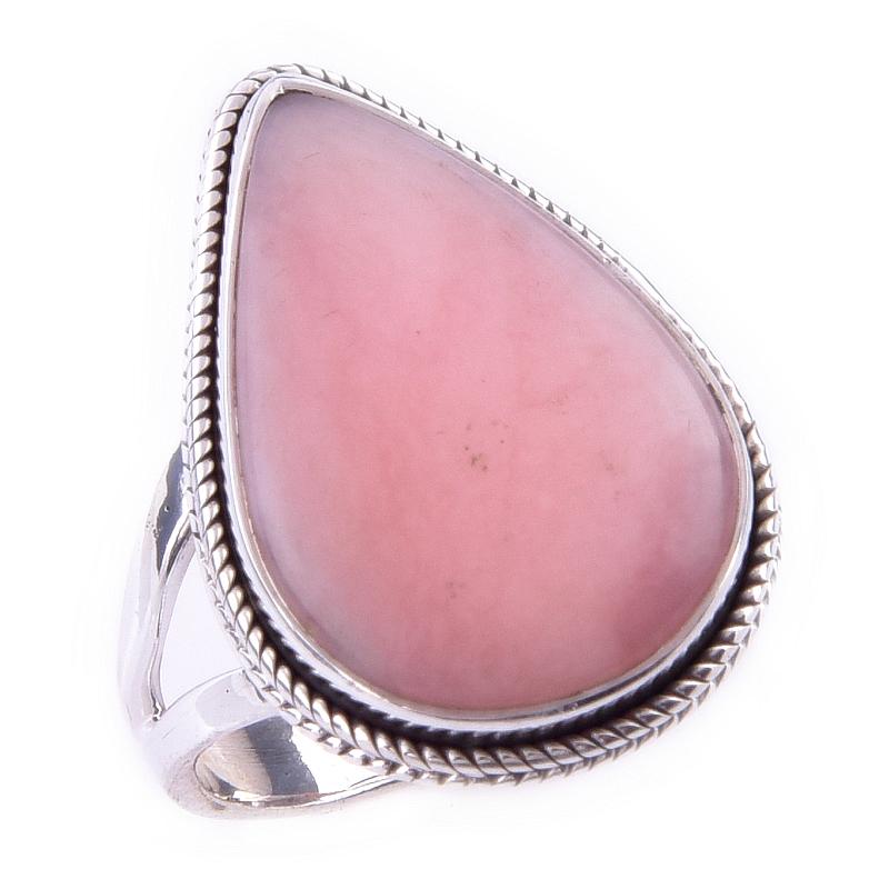 Natural Pink Opal Gemstone Handmade 925 Solid Sterling Silver Ring Size 6 P0P82