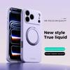 ABEEL For iPhone 17 Pro Max Magnetic Case Kickstand Skin Touch Liquid Silicone Phone Cover