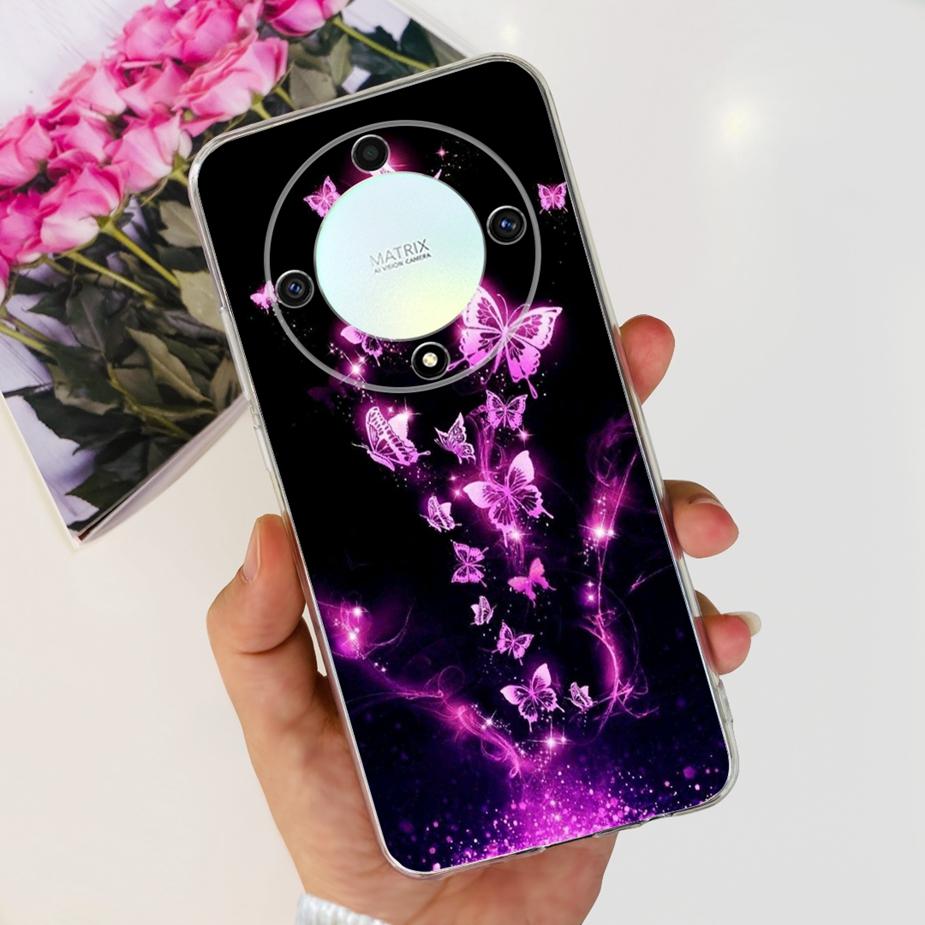 For Honor Magic 6 Lite Case Stylish Painted Back Cover Soft Silicone Phone Case For Honor X9b HonorX9b Magic6 Lite Fundas Bumper