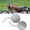 High Definition Clear View Motorcycle Rear View Mirror - Stainless Steel - 2PCS Replacement for Gn125 - Improve Safety and Visibility