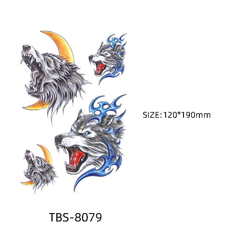 Waterproof Semi-Permanent Black & White Totem Flower Tattoo Stickers