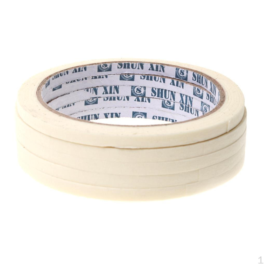 

5 Rolls Nail Striping Tape Line DIY Decoration Sticker White