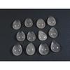 10X14MM Natural Rose Quartz Pear Cabochon Loose Gemstone 12Pcs Lot 65Cts. A-334