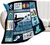Japanese Crane Blanket Japanese Waves Throw Blanket Stuff Decor Merch Cozy Flannel Soft Warm Plush Lightweight Bedding Gifts