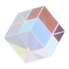 Dichroic Cube Prism Colorful Glass Cube Prism for Physics Teaching Research Decoration Art Education 18x18x18mm