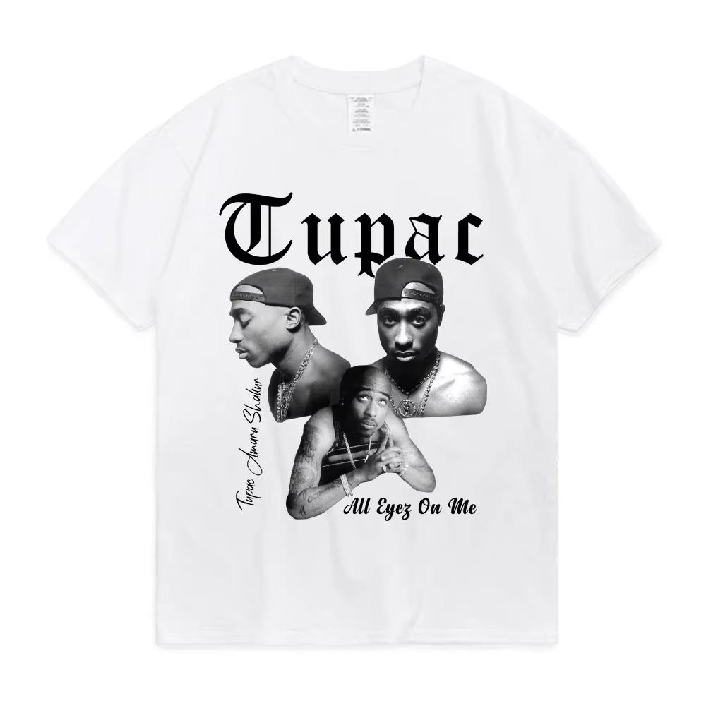 Rapper Tupac 2pac T Shirt Fashion High Quality Short Sleeves T-shirts Oversized Hip Hop Streetwear  Pro Choice  Redtube