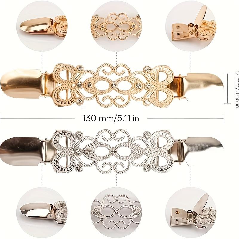 Kleid Rückenklammern, Raffklammern, Pullover Hemdklammern, Damen Schalklammern, Taillenbekleidungsbänder