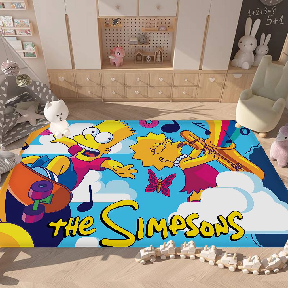 Cartoon The S-Simpsons Floor Mat Rectangle Anti-slip Home Soft Badmat Front Door Indoor Outdoor Mat Welcome Doormat