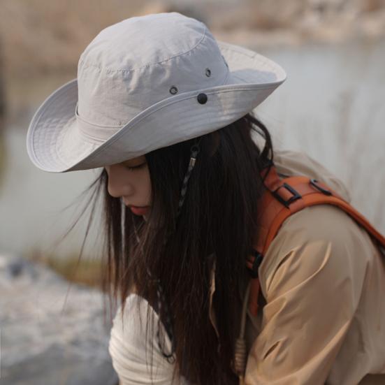 Wide Brim Sun Hat for Women Men UV Sun Protection Bucket Hat Summer Outdoor Beach Hat for Fishing Hiking