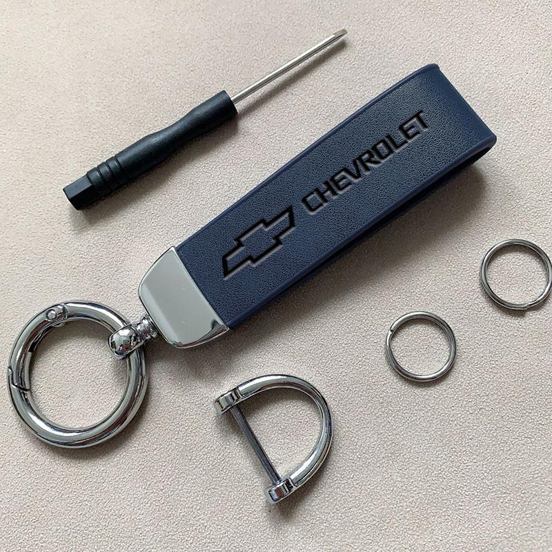 

Car Key Rings Leather High Quality Auto Logo Keychain Accessories For Chevrolet Spark Captiva Cruze Malibu Equinox Trax Camaro