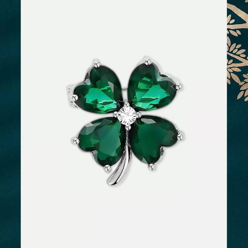 

Брошь Lucky Clover, высококачественная женская антибликовая булавка, изящная брошь, фиксированная одежда, костюм, аксессуары, тренд