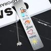 Stainless Steel Bookmark Lightweight Reading Accessories Teacher Gifts Metal Bookmarks For Reading Supplies Literature Lovers