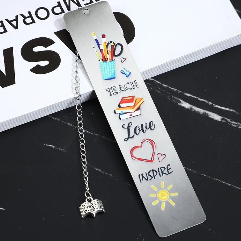 Stainless Steel Bookmark Lightweight Reading Accessories Teacher Gifts Metal Bookmarks For Reading Supplies Literature Lovers