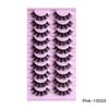 10 Pairs Of False Eyelashes, Naturally Thick And Messy, Curled And Fried Eyelashes