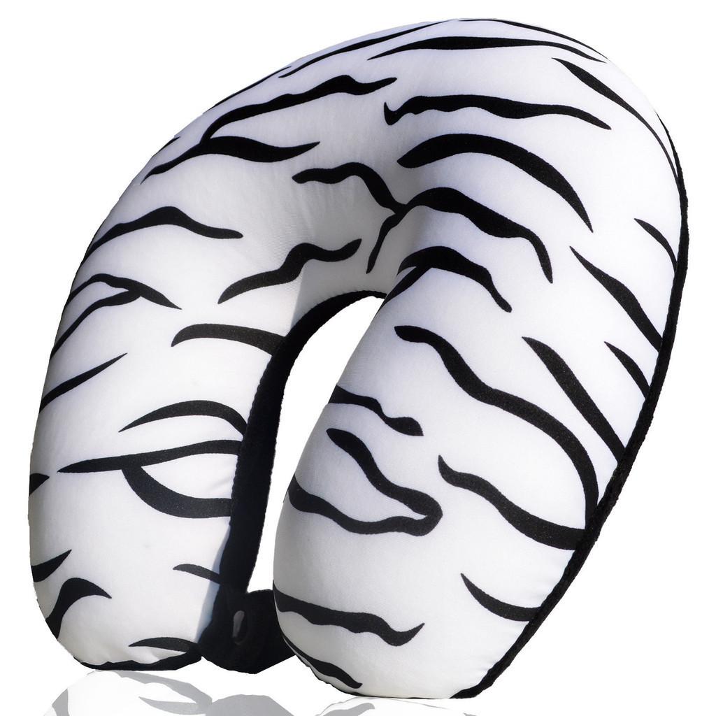 U Shape Travel Pillow With Printed Design For Adults Comfort And Support