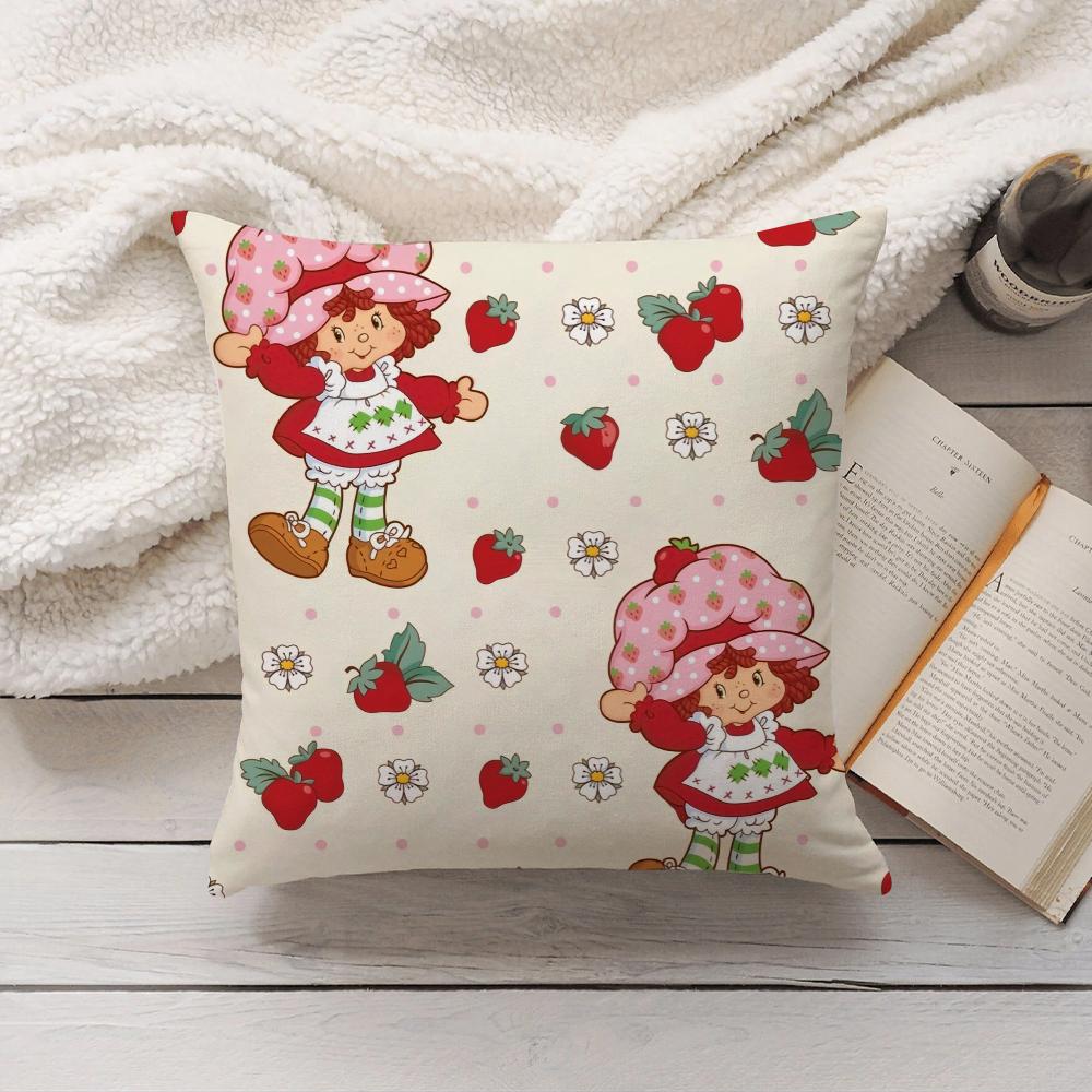 S-Strawberry S-Shortcake Baby Friends Pillow Case Home Decoration Cushion Cover Suitable For Bedroom Car Office Sofa