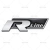 Hot 3D metal letter car trunk badge Rline logo suitable for Volkswagen Lingdu Sagitar Touran Lavida Rline modification sticker RJ5